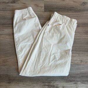 Express Jogger Super High rise white pants size Medium